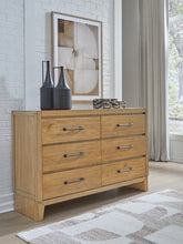 Warmstead Furniture - Ashley Furniture - Sherbana Bedroom - California King Panel Bed / Light Brown - B833B5
